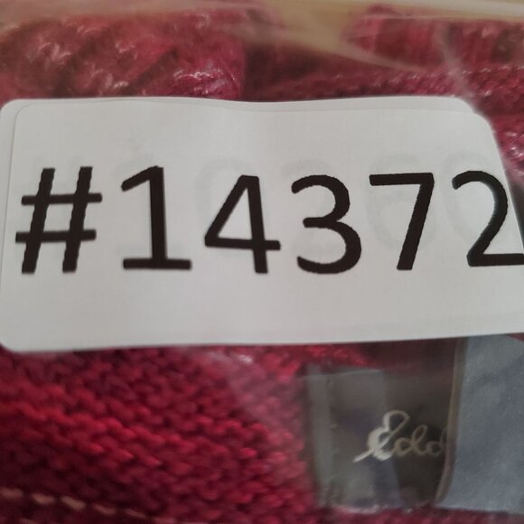 Eddie Bauer Sweater Womens Large Pink Striped Cotton Blend V-Neck Pullover - Picture 8 of 8